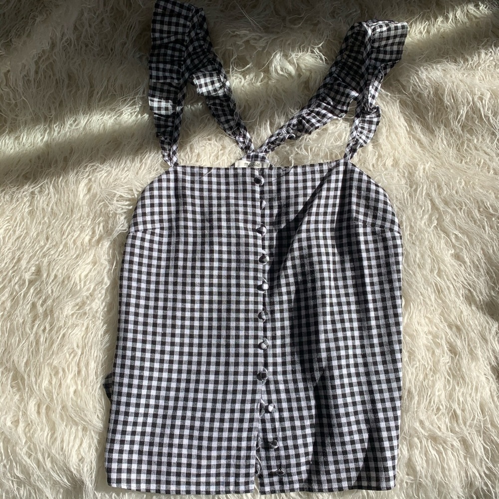 Madewell checkered top